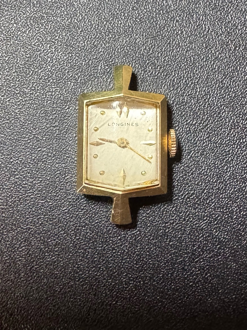 Longines Women's 14K Gold Rectangular Watch Head